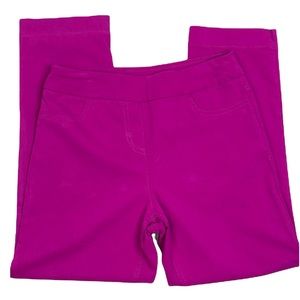 Soft surroundings pull on pink crop pants size Xs